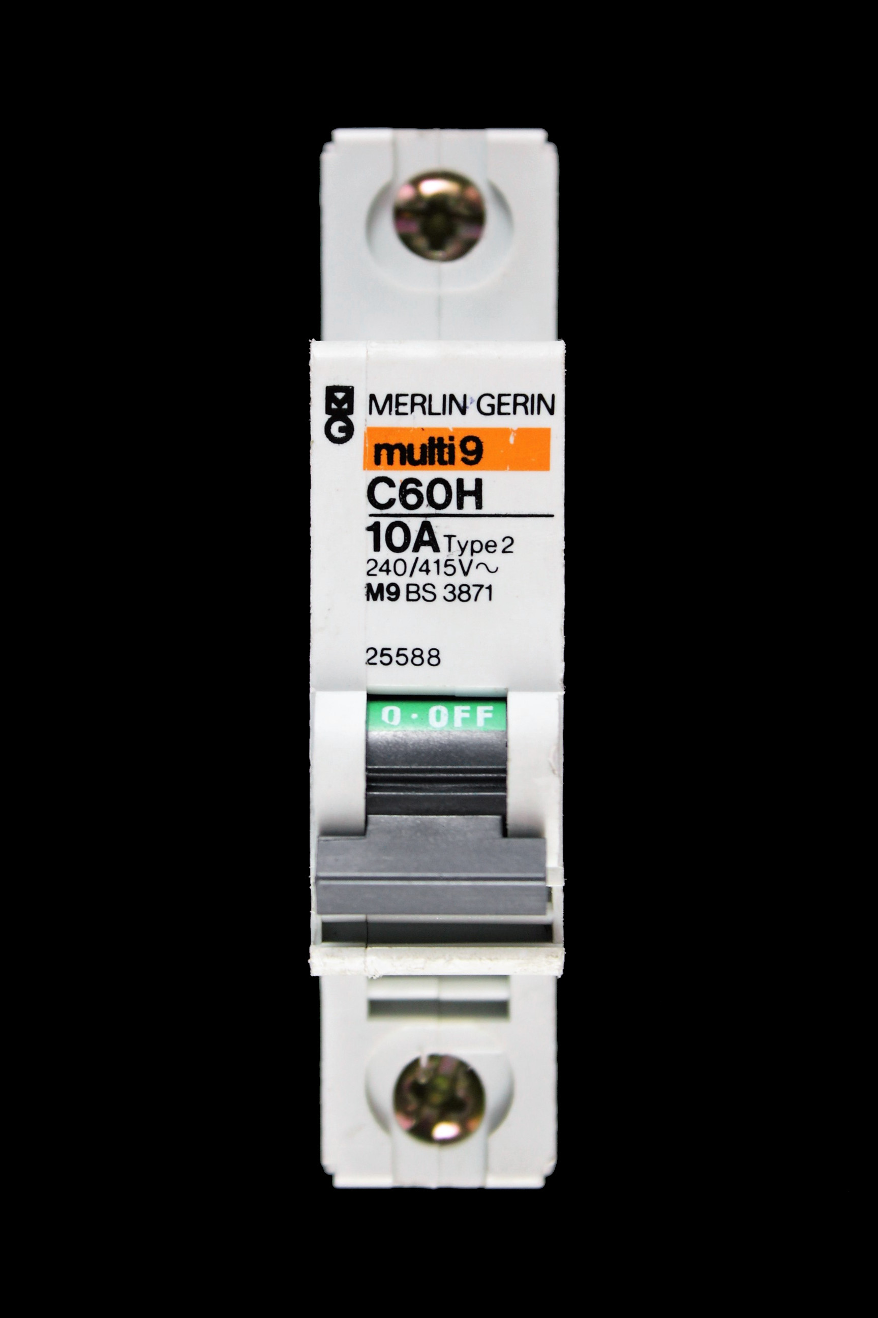MERLIN GERIN 10 AMP TYPE 2 M9 MCB CIRCUIT BREAKER 25588 C60H