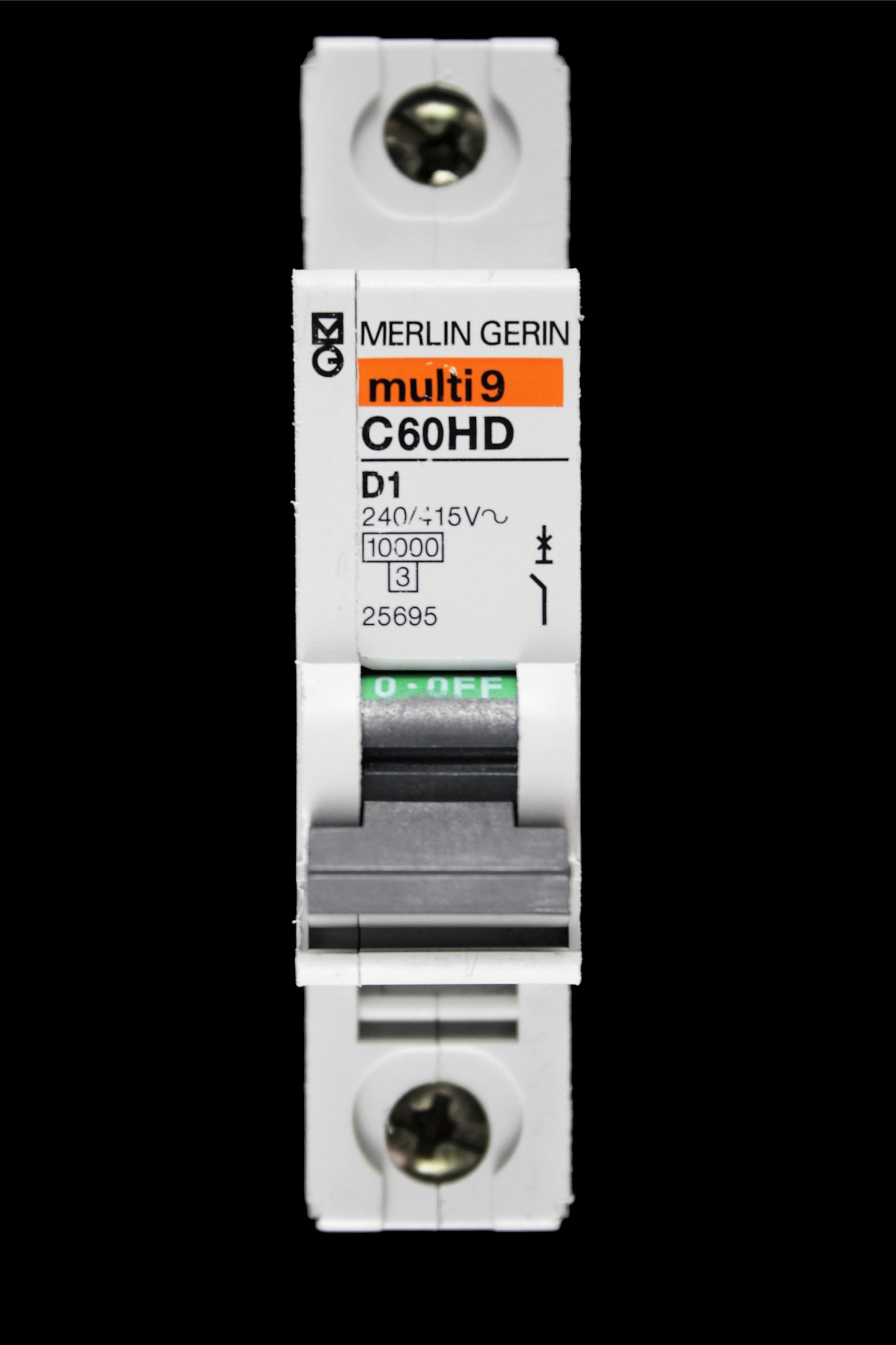 MERLIN GERIN 1 AMP CURVE D 10kA MCB CIRCUIT BREAKER C60HD 25695