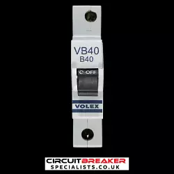 VOLEX 40 AMP CURVE B 6kA MCB CIRCUIT BREAKER VB40 WC