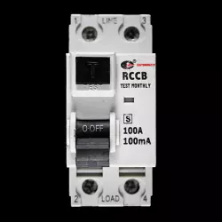 CGD 100 AMP 100mA DOUBLE POLE TIME DELAY RCD TYPE AC CGD-100/100/2/S