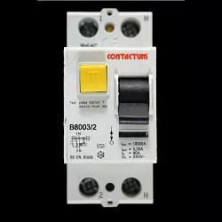 CONTACTUM 80 AMP 30mA DOUBLE POLE RCD TYPE AC B8003/2