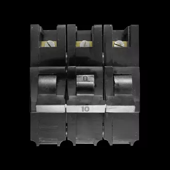 FEDERAL 10 AMP TRIPLE POLE MCB CIRCUIT BREAKER STAB-LOK WW