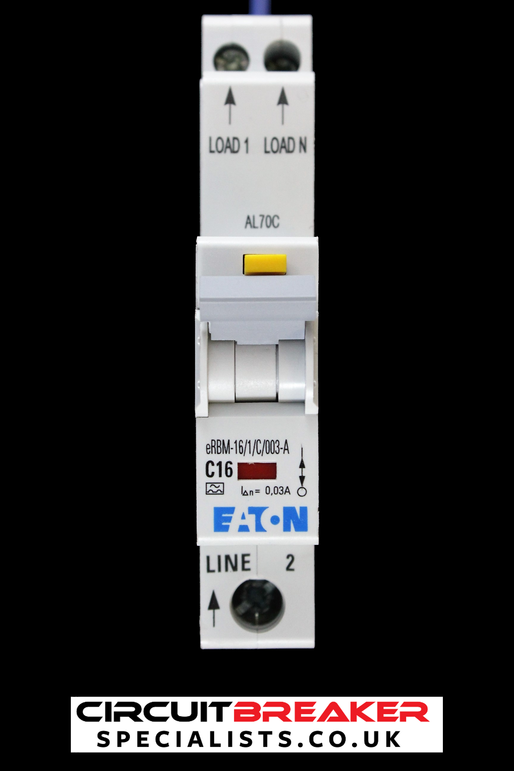 EATON 16 AMP CURVE C 10kA 30mA RCBO TYPE A ERBM-16/1/C/003-A EMCH116R30C