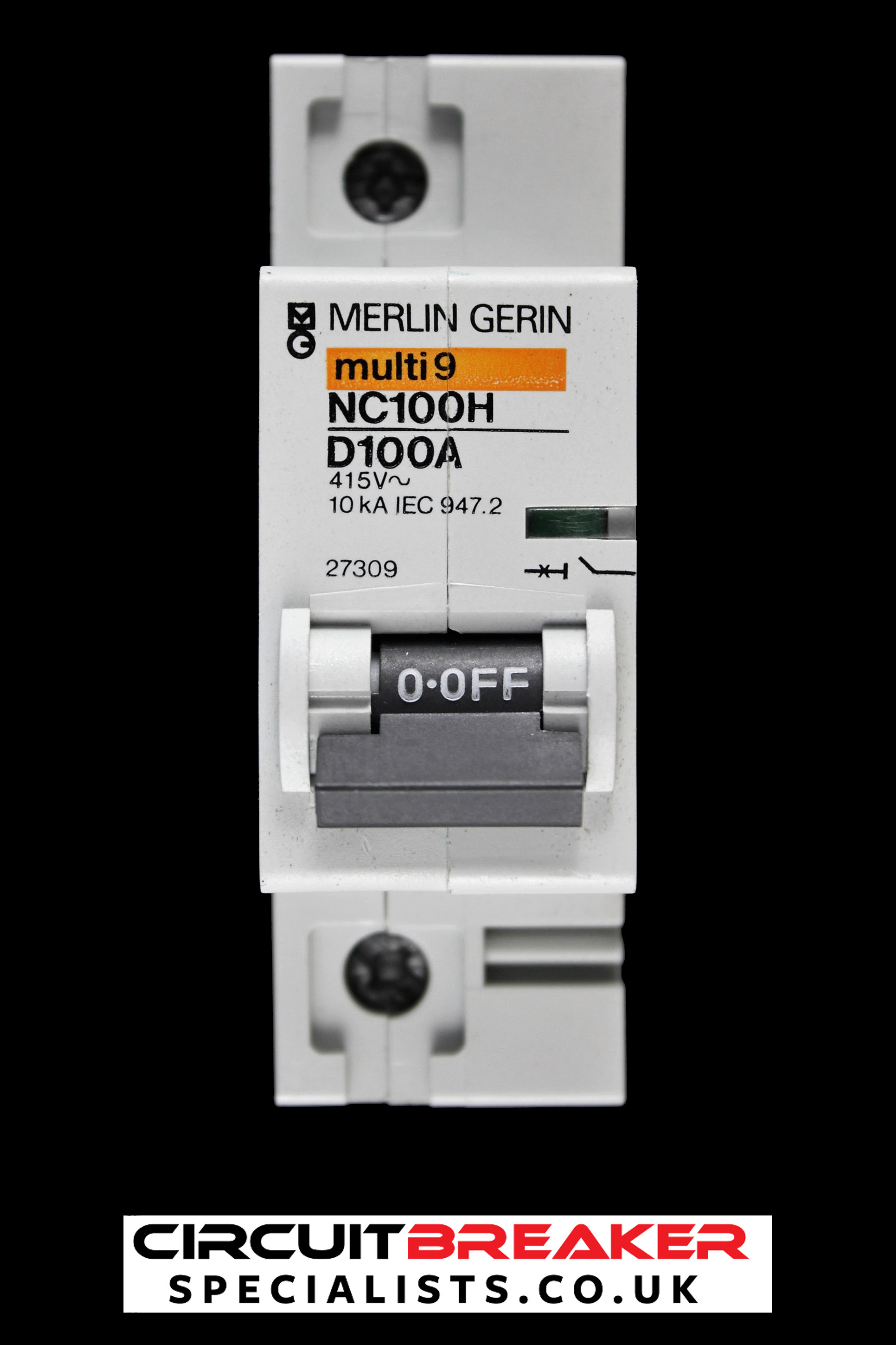 MERLIN GERIN 100 AMP CURVE D 10kA MCB CIRCUIT BREAKER NC100H 27309
