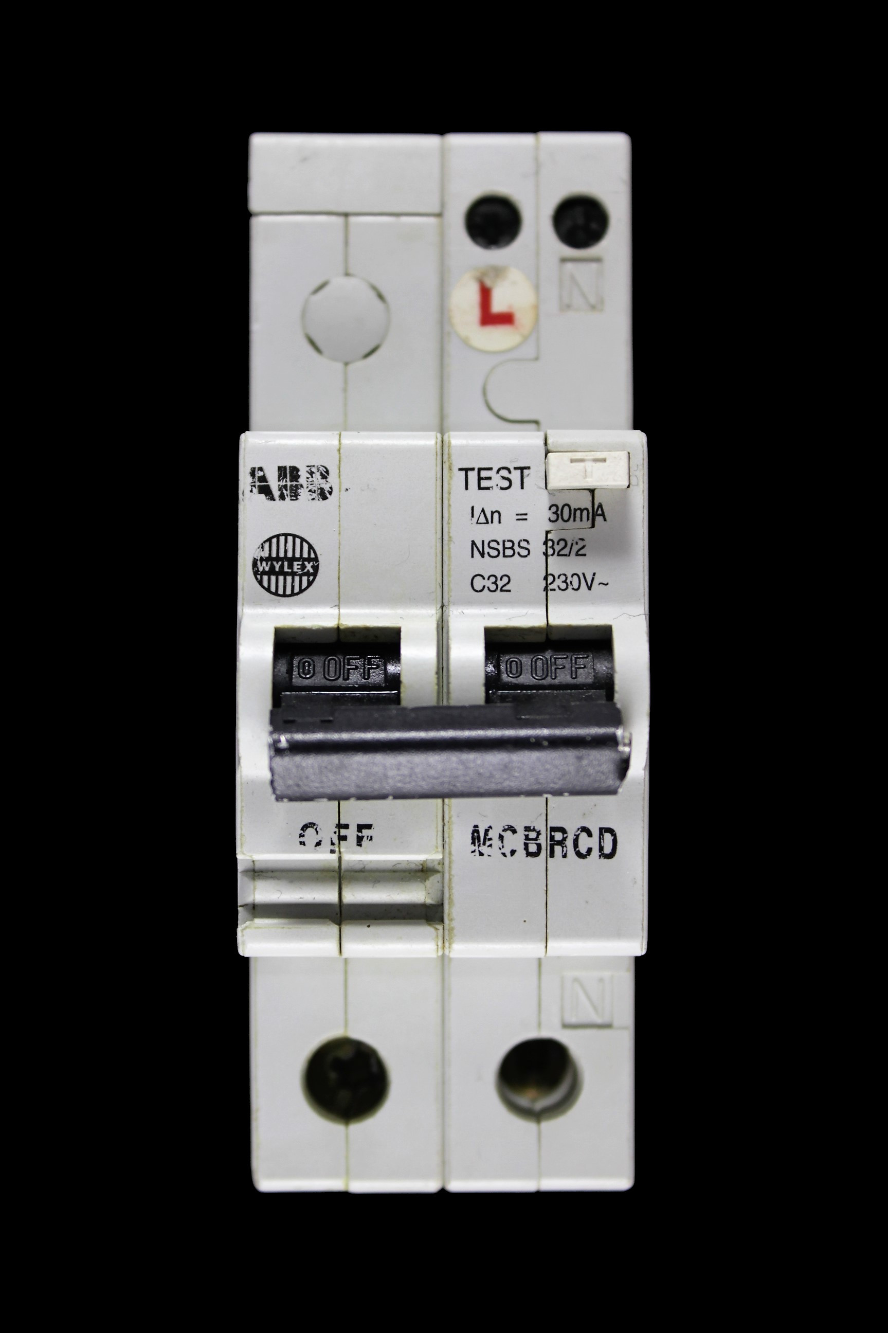 WYLEX nsbs 32/1 C32 32 Amp C Tipo RCBO 30 ma C32 wtsrre Bdst