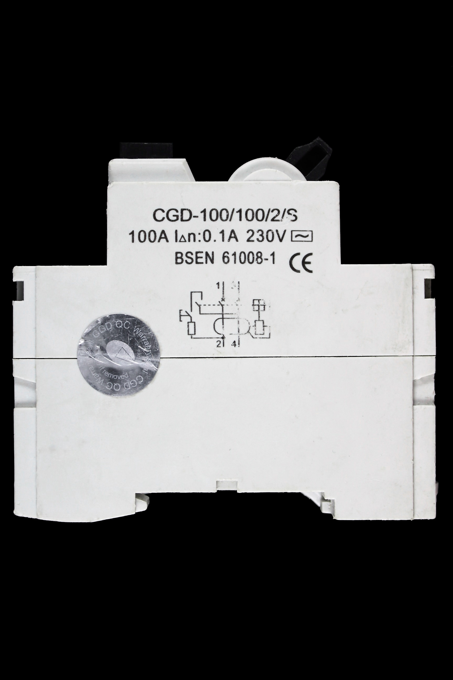 CGD 100 AMP 100mA DOUBLE POLE TIME DELAY RCD TYPE AC CGD-100/100/2/S