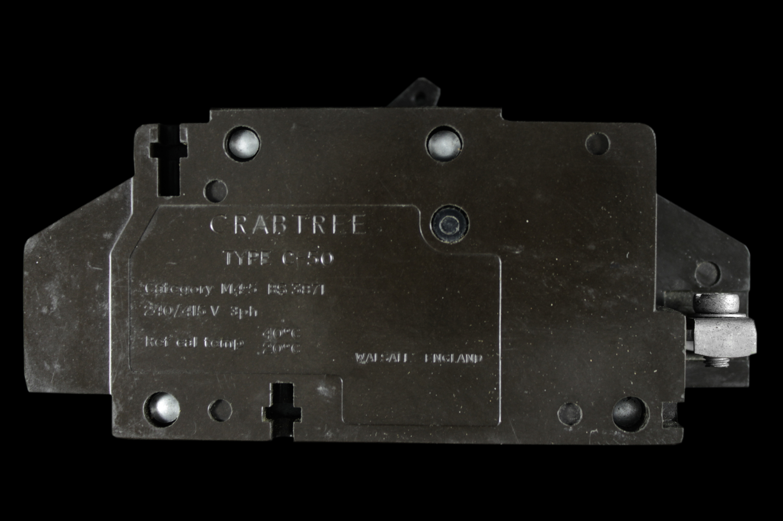 CRABTREE 5 AMP TYPE 2 M4.5 TRIPLE POLE MCB CIRCUIT BREAKER C50 C-50