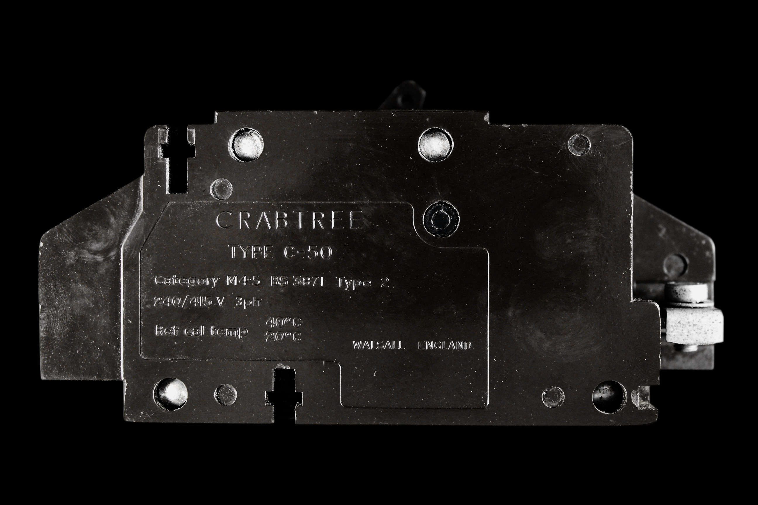 CRABTREE 20 AMP TYPE 2 M4.5 TRIPLE POLE MCB CIRCUIT BREAKER C50 C-50