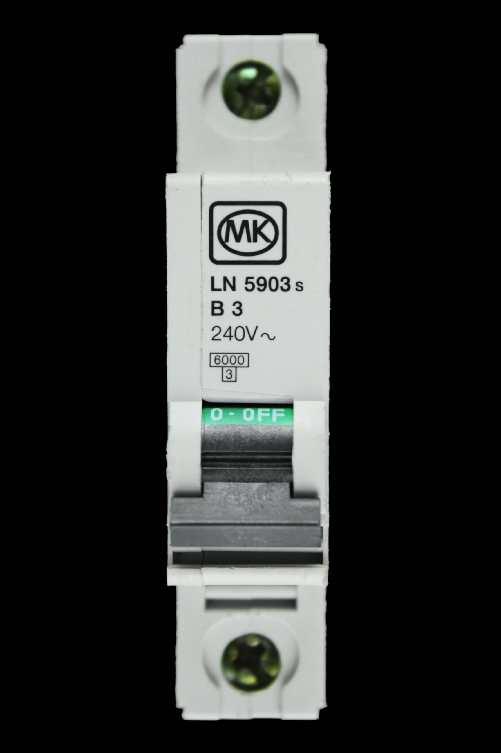 MK 3 AMP CURVE B 6kA MCB CIRCUIT BREAKER SENTRY LN 5903S