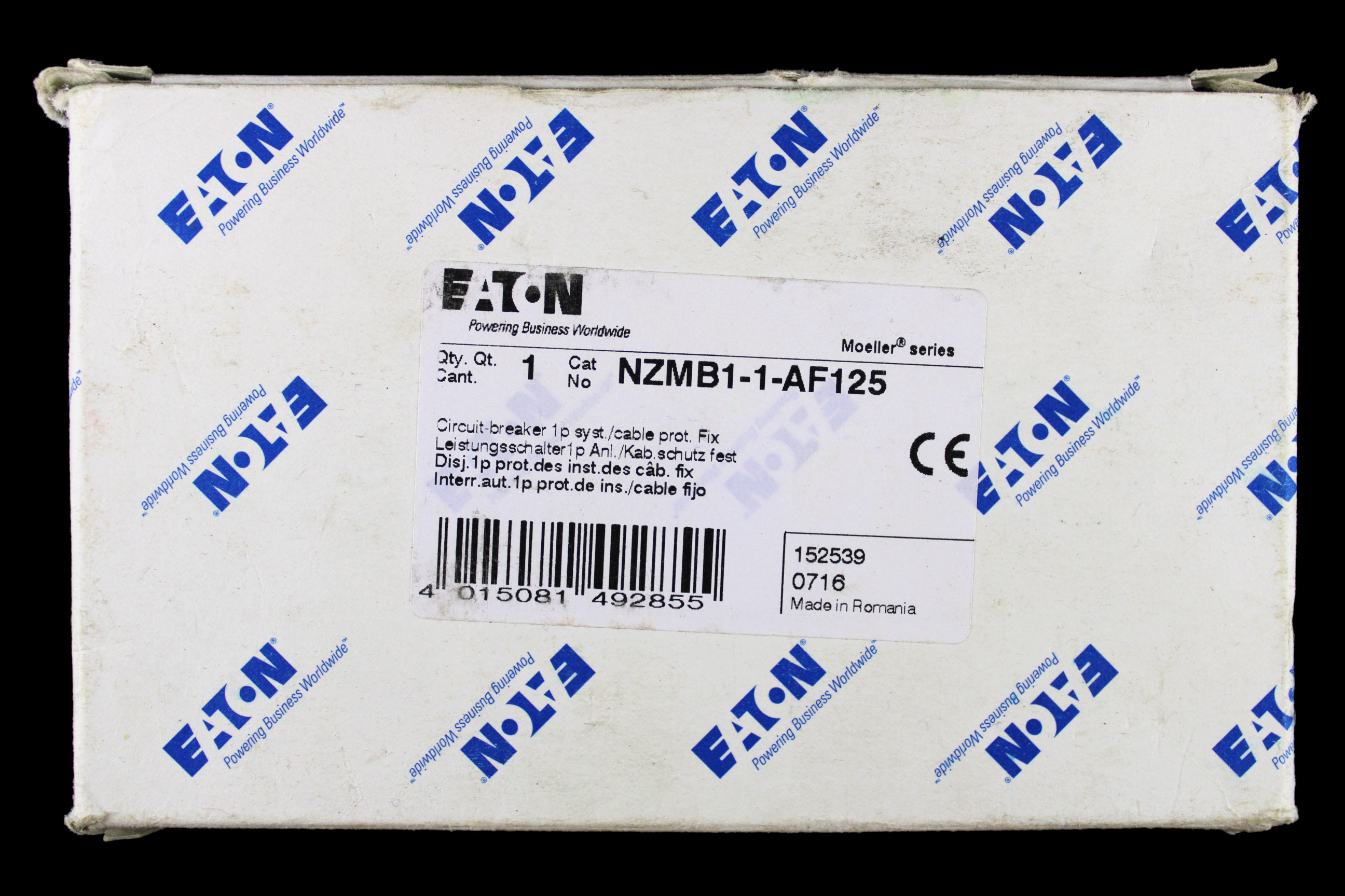 EATON 125 AMP 25kA MCCB NZMB1-1-AF125