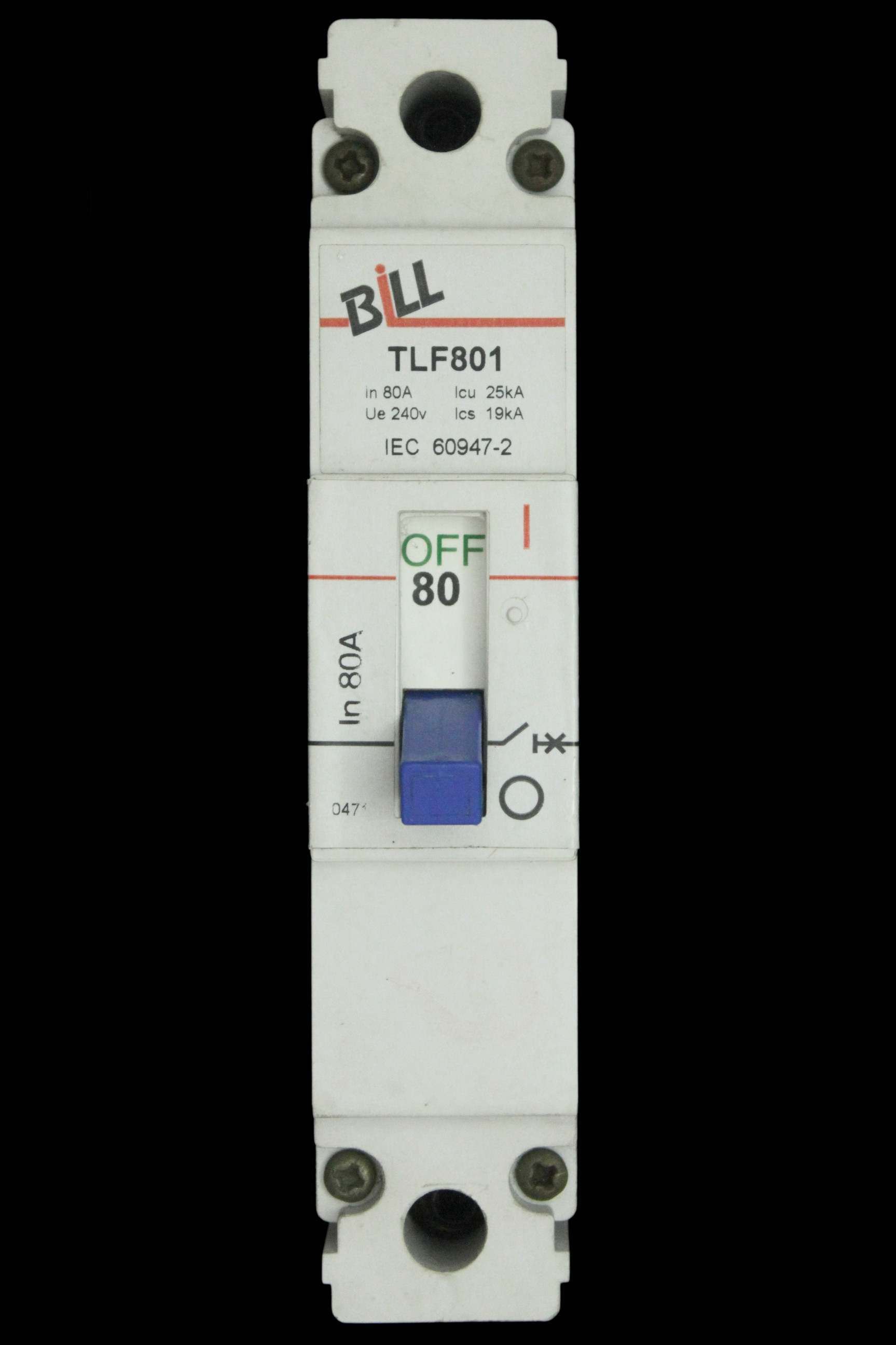 BILL 80 AMP 25kA MCCB TLF801