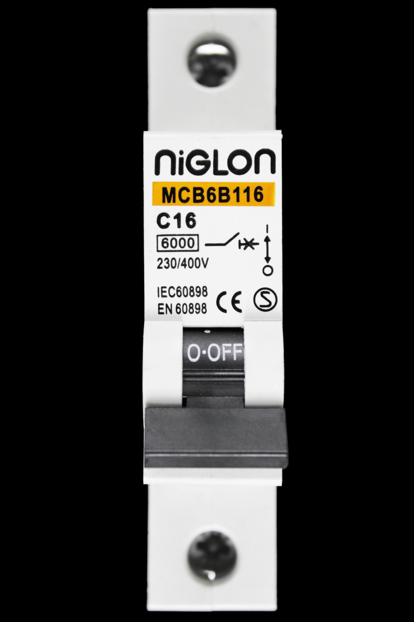 NIGLON 16 AMP CURVE C 6kA MCB CIRCUIT BREAKER MCB6B116