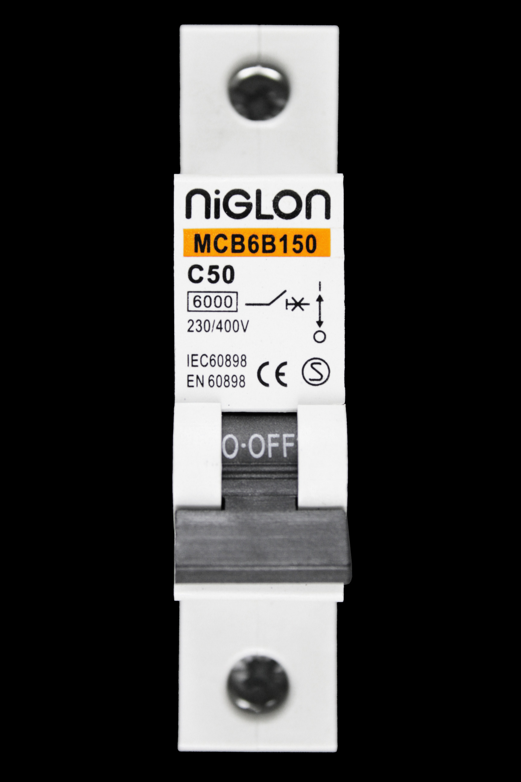 NIGLON 50 AMP CURVE C 6kA MCB CIRCUIT BREAKER MCB6B150