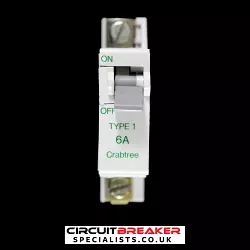 CRABTREE 6 AMP TYPE 1 M6 MCB CIRCUIT BREAKER SB6000