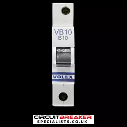 VOLEX 10 AMP CURVE B 6kA MCB CIRCUIT BREAKER VB10