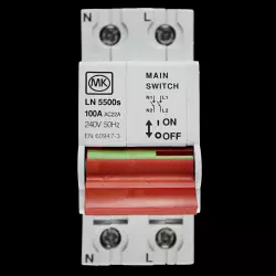 MK 100 AMP DOUBLE POLE MAIN SWITCH DISCONNECTOR SENTRY LN 5500S AC22A