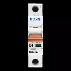 EATON 4 AMP CURVE D 10kA MCB CIRCUIT BREAKER EMDH104