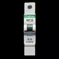 CRABTREE 16 AMP CURVE B 6kA MCB CIRCUIT BREAKER STARBREAKER 61/B16 BC