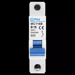 CPN 16 AMP CURVE B 6kA MCB CIRCUIT BREAKER MC116B