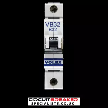 VOLEX 32 AMP CURVE B 6kA MCB CIRCUIT BREAKER VB32