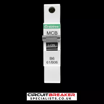 CRABTREE 6 AMP CURVE B 6kA MCB CIRCUIT BREAKER 61/B06 STARBREAKER