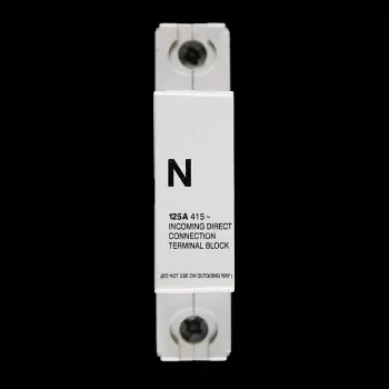 MERLIN GERIN 125 AMP INCOMING DIRECT CONNECTION TERMINAL BLOCK