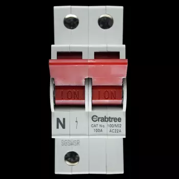 Crabtree 100/MI2 100A Main Switch AC22A 