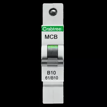 CRABTREE 10 AMP CURVE B 6kA MCB CIRCUIT BREAKER 61/B10 STARBREAKER BC